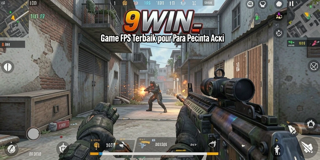 Screenshot gameplay FPS yang intens dan seru dari 9WIN.