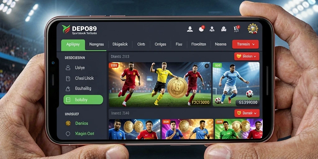 Screenshot DEPO89 menunjukkan tampilan antarmuka taruhan olahraga yang menarik.