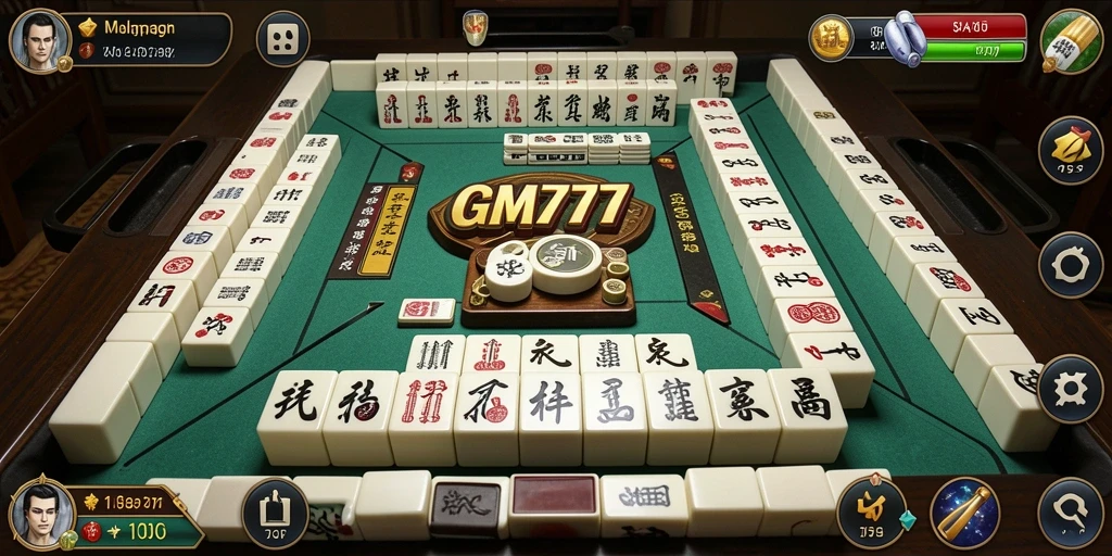 Tangkapan layar gameplay GM777 yang penuh aksi Mahjong.