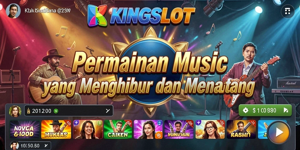 Tampilan layar permainan KINGSLOT yang penuh warna dan menarik.