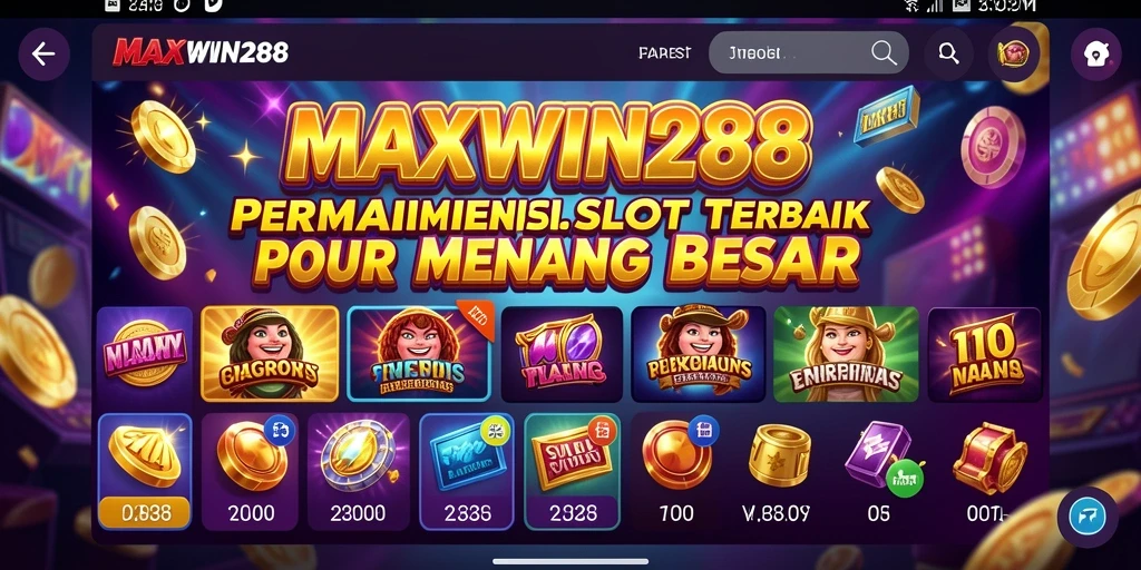 Tampilan menakjubkan gameplay Slot di MAXWIN288.