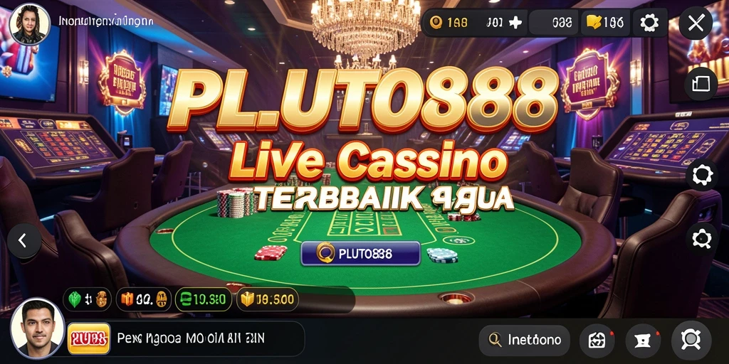Tampilan menarik dari gameplay Live Casino di PLUTO88.