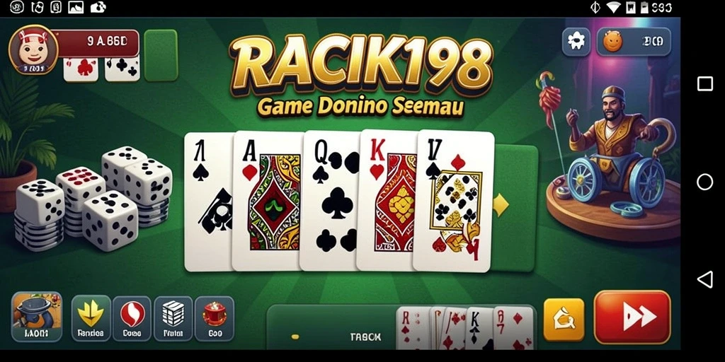 Screenshot gameplay seru RACIK198 dalam aksi bermain Domino.