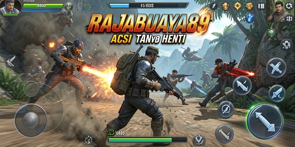 Tampilan gameplay seru dan penuh aksi di RAJABUAYA89.
