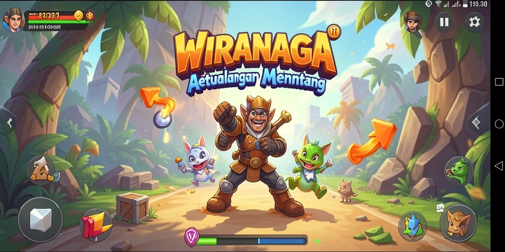 Screenshot WIRANAGA menampilkan aksi gameplay yang seru dan menantang.